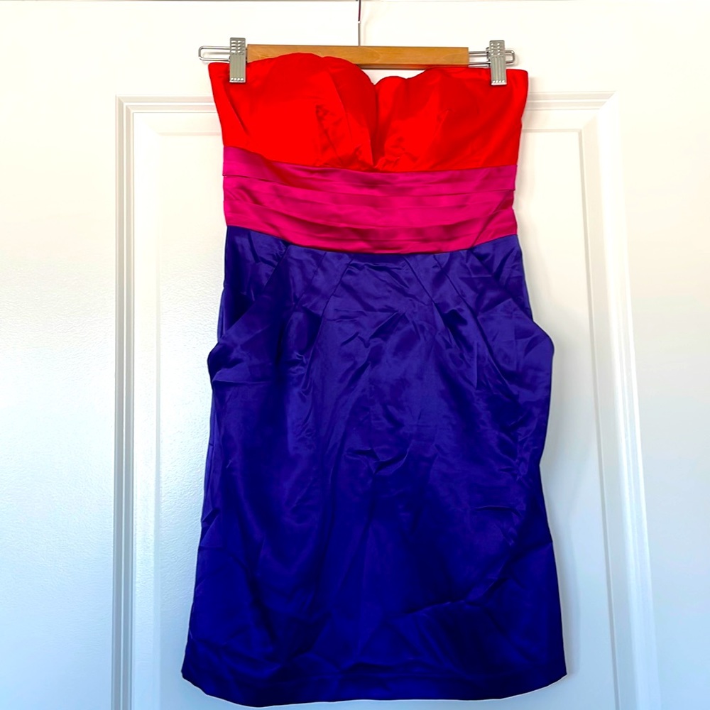 Strapless dress (with pockets) by Lipsy (size 4)
